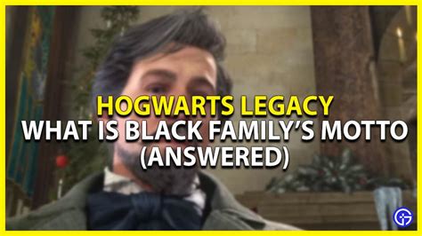 what's the black family motto hogwarts legacy|where is madam kogawa.